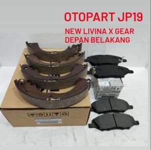 BRAKE PAD BRAKE SHOE LIVINA X-GEAR KAMPAS REM SET DEPAN BELAKANG LIVINA X-GEAR