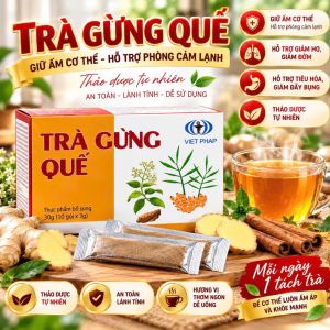 TRÀ GỪNG QUẾ VIỆT PHÁP – THƠM NGON DỄ UỐNG ẤM ÁP NGÀY GIAO MÙA