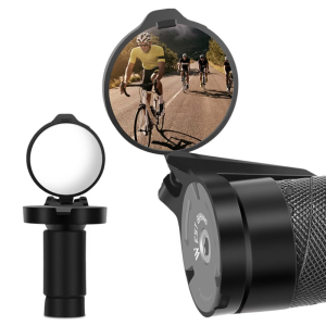 360-Degree Rotatiing Universal Bike Rearview Mirror Adjustable Mountain Vehicle Foldable Convex Mirror Riding