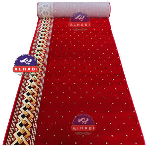 Alhadi Karpet Masjid IMABEL METERAN Ukuran 100 x 120cm Tebal 16mm Sajadah Mushola Empuk Padat Lembut