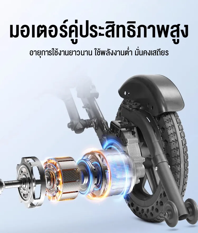 HIMIWAY รถเข็นไฟฟ้า รถเข็นไฟฟ้าอัจฉริยะส่งออกจากเยอรมัน พับได้ พกพาสะดวก น้ำหนักเบา สกู๊ตเตอร์พิเศษสำหรับผู้สูงอายุ รถเข็นคนแก่