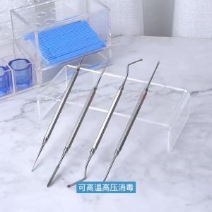 1Pcs Dental Curette Double Ends Tooth Cleaning Excavator Spoon Dental Instrument Stainless Steel