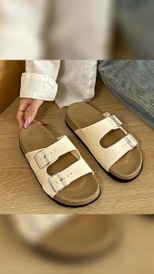 WomenS Flat Sandals For Summer New Casual Style Retro Versatile Korean Version Beach Shoes