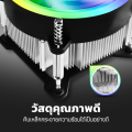 YOUDA พัดลมCPU LED RGB YD-CPL30 พัดลมคอมพิวเตอร์ 7ใบพัด ความเร็วลม 2400RPM 3PIN รองรับ lntel LGA1150/LGA1151/LGA1155/LGA1156/LGA1366/LGA1200 พัดลมระบายความร้อน พัดลมคอมพิวเตอร์ CPU Cooler Fan พัดลมเมนบอร์ด พัดลมคอมDual Ring RGB สีแสงนีออน. 