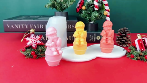 Santa Silicone Molds for Epoxy Resin Soap Plaster Decoration Plaster Silicone Molds for Home Decoration Craft