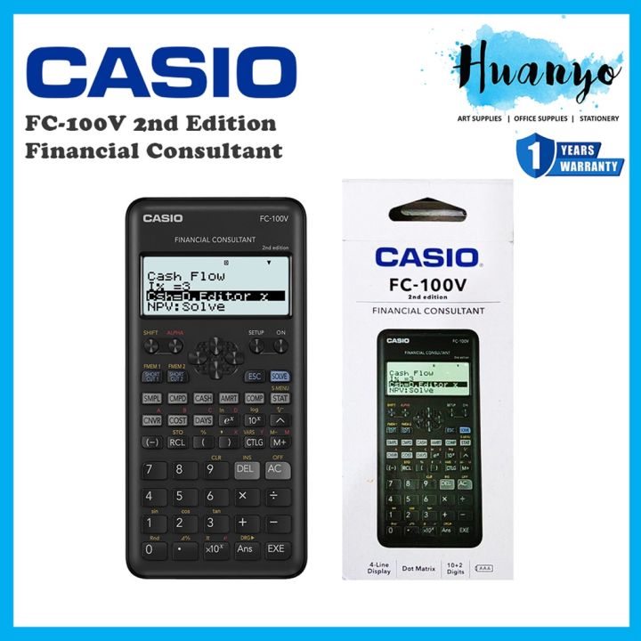 Casio Financial Consultant Calculator FC100V 2nd Edition For Financial