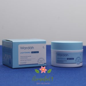 Wardah ligtening night cream 30ml/cream wajah/krim malam/cream pencerah wajah/krim penghilang flek hitam/pencerah wajah/anti noda hitam/Original/Bpom/cream pelembab