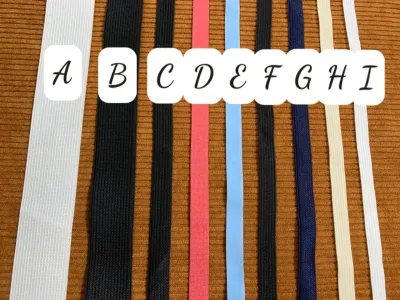 Chun quần áo chun quần áo nhiều màu Thun (Chun) 1 cm - 2cm - 3 cm Chun Quần bản rộng Dây chun may quần áo bản 35cm màu đen trắng đàn hồi co giãn tốt - vá - PHỤ KIỆN MAY VÁ BB