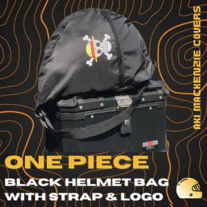 HELMET BAG | ONE PIECE | WITH STRAP & PRINTED LOGO | AKI MACKENZIE COVERS