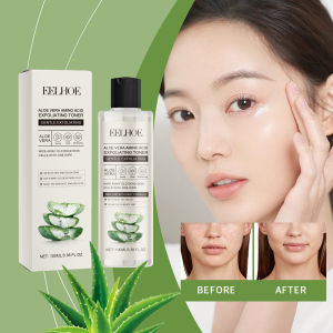 EELHOE Aloe amino acid Exfoliating essence water aloe essence nourishing skin moisturizing softening and hydrating essence Exfoliating essence water temperature and exfoliating deep cleansing skin moisturizing Aloe Vera Soothing and smooth facial toner