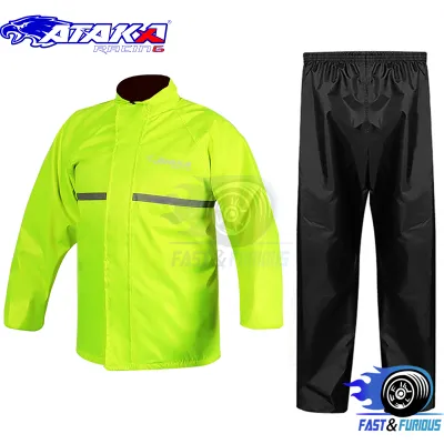 ATAKA R03 Raincoat for motorcycle plus rain coat 2 layer Set S-10XL【New/Old logo Random】
