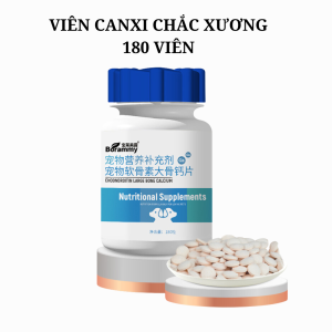 (BORAMMY) BỔ SUNG VITAMIN TỔNG HỢP CHÓ MÈO VIÊN CANXI VI LƯỢNG HỖ TRỢ TIÊU HÓA 180 VIÊN