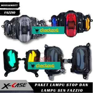 LAMPU FAZZIO PLUS SEN FAZIO RGB LAMPU STOP LED MODEL JPA XCASE