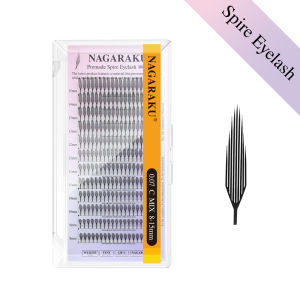 NAGARAKU Premade Spire Eyelash Anime Effect Soft Plume Fluttering Eyelash Extensions Comic