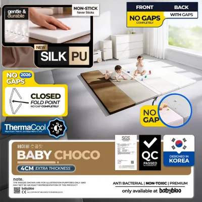 BabyBloo Baby Play Mat 150x180x4CM Play Mat Non-Slip Crawling Mat Crawling Pad Playmat Large Foldable Toddler Carpet
