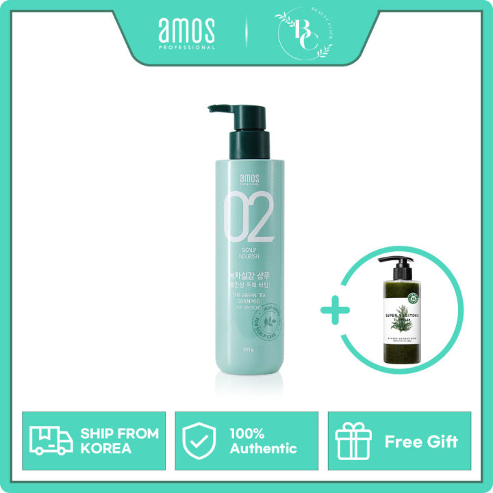 ★BIG SALE★ [Amos Professional] Green Tea Shampoo Sensitive Scalp ...