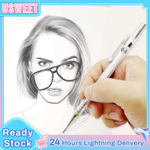 0.5/0.3/0.7/0.9MM Press Pencil Combination Set With Eraser School Office Supplies Transparent Multi-Purpose Drawing Pencil