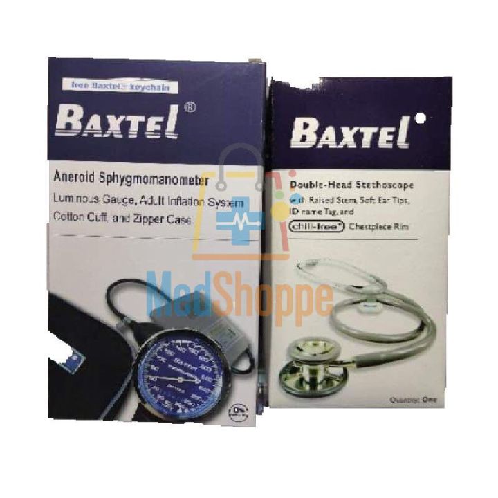 Baxtel Aneroid Sphygmomanometer and Doublehead Stethoscope (ORIGINAL