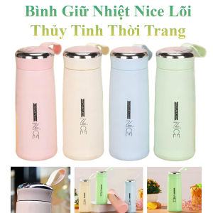 Bình Giữ Nhiệt Nice Lõi Thủy Tinh 400Ml Thời Trang