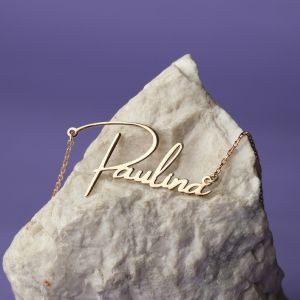Kalung Titanium Costum Nama Cewek Anti Karat dan Luntur