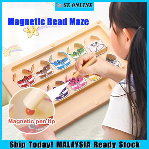 Magnetic Color Maze Toddler Magnetic Beads Counting Puzzle Board Training Teaching Toys For Kids