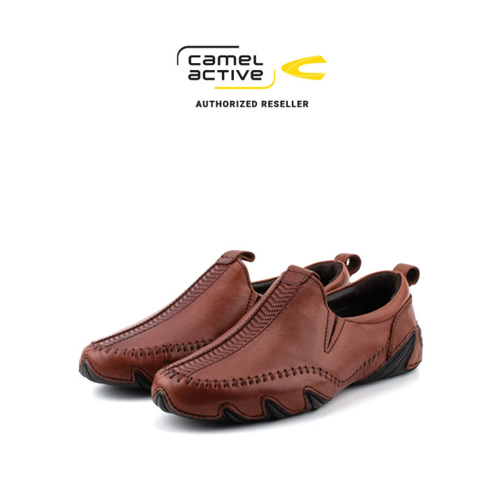 camel active Soft Leather Slip On Shoes Men Brown REMIZ (872309