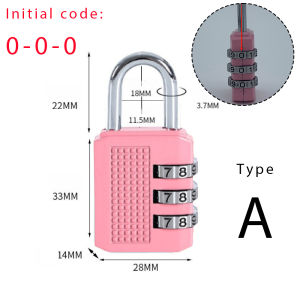 Zinc Alloy 4 Digit Number Lock Padlock Password Padlock for School Gym Locker Outdoor
