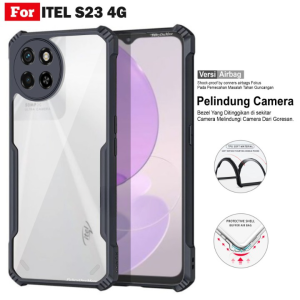 Casing Itel S23 4G Hard Soft Case Anti Licin Transparant Premium