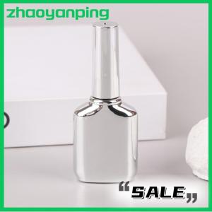 zhaoyanping Empty Nail Gel Glass 15ml Nail Polish Bottles Electroplated Colors Nail Beauty Oil Packing Bottles Nail Gel Containers