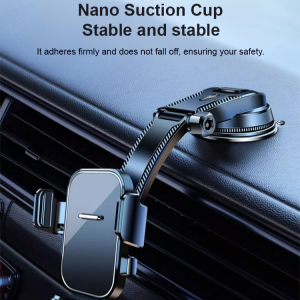 Vacuum Magnetic Suction Phone Mount  Car Gravity Air Vent Mount Phone Holder Adjustable Dashboard Anti Slip Tablet Mobile Phone Holder Folding Holder Mount Live Show Lifter Adjustable For All Phones 车载手机支架