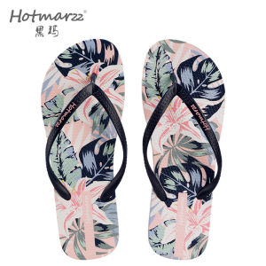 Hotmarzz Hotmarzz   Womens floral flip-flops non-slip casual fresh style slippers beach sandals for seaside
