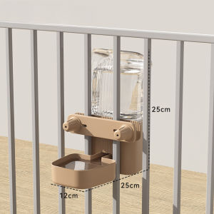 Dog Water Dispenser Hanging Cat Bowl Automatic Drinking Feeder Large Capacity BPA No Plastic Cage Mounted