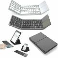 KEYBOARD LIPAT WIRELESS BLUETOOTH - Foldable Wireless Keyboard & Touchpad Bluetooth Lipat Mac iPad hp ios laptop Android Komputer PC pro Folding Keyboard Portable. 