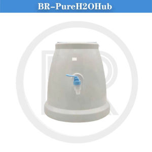 Table Top Water Dispenser Round Plastic with Faucet for Home Office