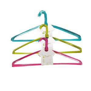 gantungan baju murah hanger baju kawat warna isi 10pcs