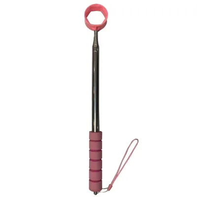 RIVVY Extendable Telescopic Golf Ball Retriever Adjustable Two-Sided Golf Ball Pick Up Tool Portable Rounded Head Telescopic Golf Ball Picker Golf Accessories