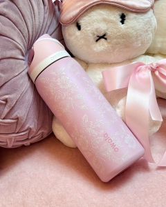 [SG Local]Owala New FreeSip × UO Limited Edition Ribbon Toile pink floral pattern Owala Cup with Straw Insulated Stainless Steel Thermos Cup Water Bottle for Travel BPA-Free Sports 32oz