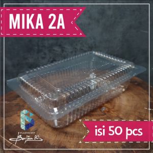 Mika Buah 500 gr 2A isi 50 / Mika makanan Food pack / Box Mika Buah/ Food Grade/Mika Jajanan Pasar/Siomey/Ciomay/Batagor/Cireng/Klepon/Bakpia/Risoles/Kue Lapis Murah