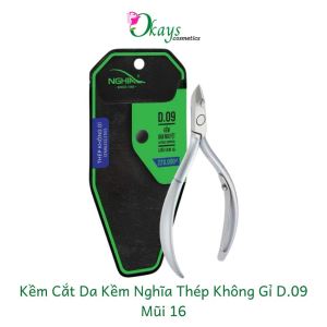Kềm cắt da D.09 thép không gỉ của Kềm Nghĩa lưỡi kềm sắc mỏng bén ngọt độ bền lâu dài OK285
