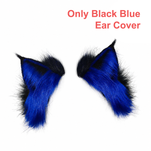 UFANSM Rechargeable Electric Fox Ear Headband Detachable Fluffy Gravity-Sensitive Ear Headband Motorized Movement Realistic Animal Ears Anime Accessories