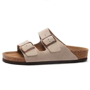 [Free Shipping] Plus-Size WomenS Flat Slippers Vintage Style With Belt Buckle In Stock