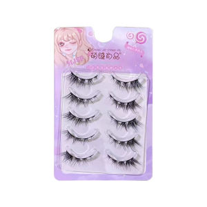 5 Pairs Thick European Style False Eyelashes Thai Style Fox Eyes False lashes Thick Full Eyelashes