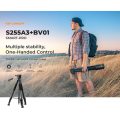 ขาตั้งกล้อง K&F S255A3+BV01 กะทัดรัดน้ำหนักเบาพร้อมรีโมทและที่ยึดโทรศัพท์ 2-in-1 (KF09.126). 