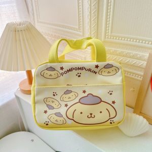 GBSDN Crayon Shin-chan Cartoon Lunch Bag Waterproof Melody Food Thermal Handbag Kawaii Thickened Kuromi Insulation Bag Girl