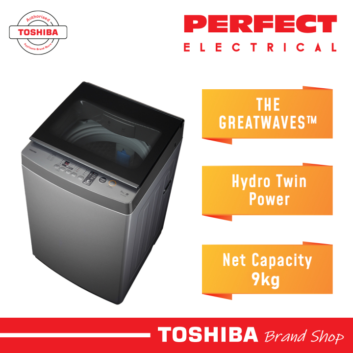 Toshiba 9KG Full Auto Washing Machine AWJ1000FM (SG) Top Load Washer Lazada