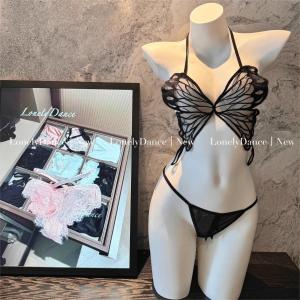 ชุดนอนไม่ได้นอน ชุดชั้นในเซ็กซี่ลายผีเสื้อ ของแท้เกรดดี ผ้าบางซีทรูพร้อมจีสตริง BF-377