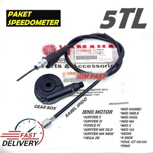 1 SET GIRBOX + CABEL KILO METER MIO SPORTY / SMILE / SOUL / MIO J  / M3 / MIO S / 125 / Z / FINO / FI / GT / XEON / X RIDE JUPITER Z / MX / VEGA / ZR / R NEW / GIR BOX / GIR BOK / GIGI SPIDO / SPEEDO METER / KABEL GEAR BOX KILO METER /TALI SPIDO METER GEA