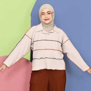 RAMADHAN SALE BAJU ATASAN WANITA MUSLIM BLOUSE KNITS LENGAN PANJANG
