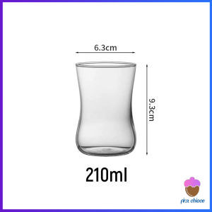 First Chioce แก้วค็อกเทล แก้วชา วัสดุทนความร้อน เหมาะกับร้านกาแฟ  210ml 250ml 380ml Glass cup