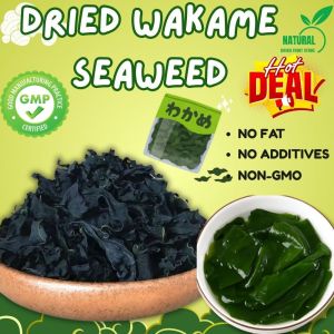 Premium Korean Dried Wakame Seaweed | 100% Organic Halal Superfood for Soup & Salad